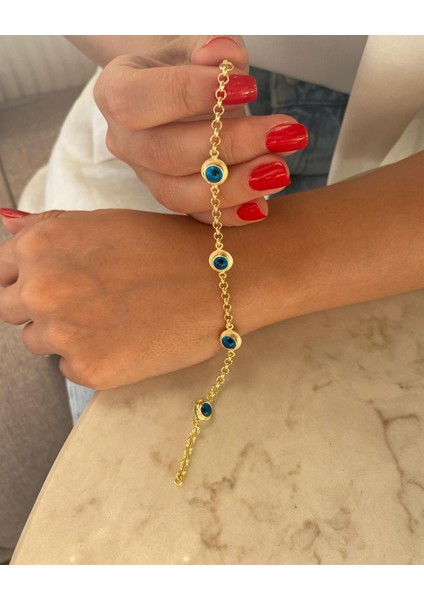 Kadın Gümüş Nazarboncuklu Bileklik fiyatları