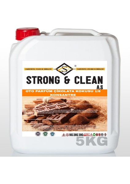 Oto Parfüm Konsantre 1/8 Çikolata Kokulu 5kg