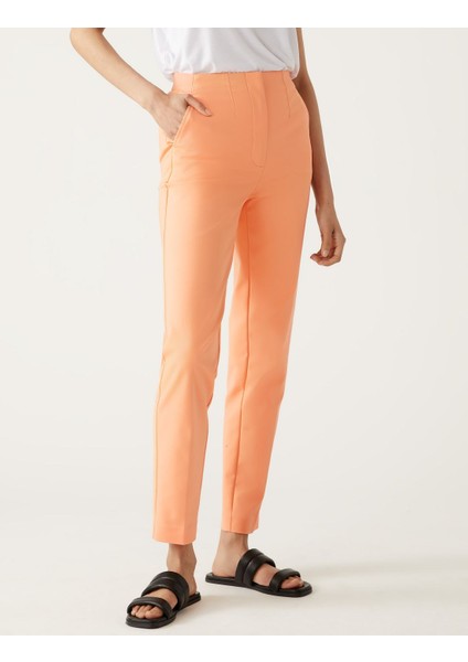Slim Fit Yüksek Bel Pantolon