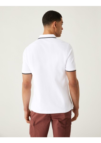 Marks & Spencer Saf Pamuklu Polo Yaka T-Shirt