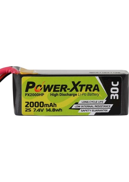 7.4V 2000MAH 2s Lipo Pil - Lipo Batarya 30C
