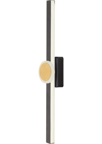 Disk Siyah Gold 26 Watt Modern Tasarım Banyo Koridor Ledli Salon Aplik