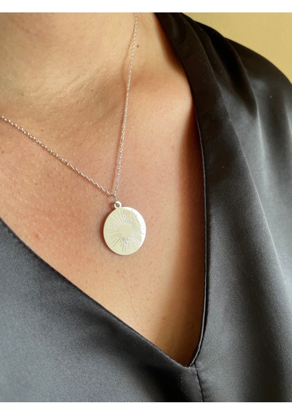 Gümüş Güneş Kolye - 925 Ayar Gümüş Güneş Kolye - Güneş Kolye - Kadın Kolye - Gümüş Kolye - Kadın Gümüş Kolye - Kadın Güneş Kolye fiyatları