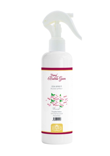 Tropikal Sakız Kokusu Oto Kokusu Spreyli Araç Oda ve Ortam Kokusu 400 ml Kalıcı Uzun Ömürlü