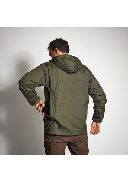 Erkek Su Geçirmez Avcı Yağmurluğu - Yeşil - Avcılık ve Doğa Gözlemi - 100