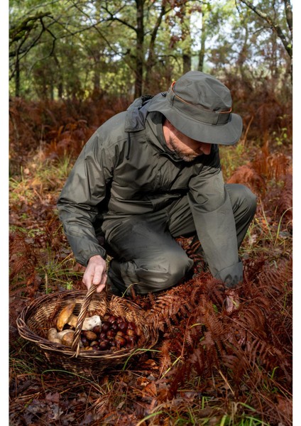Erkek Su Geçirmez Avcı Yağmurluğu - Yeşil - Avcılık ve Doğa Gözlemi - 100 fiyatları