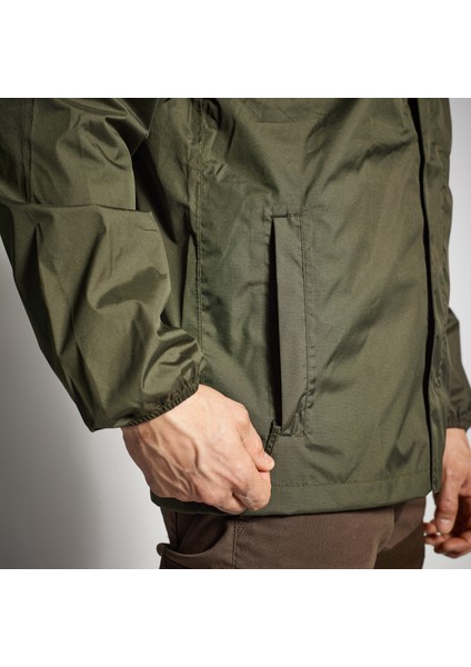 Erkek Su Geçirmez Avcı Yağmurluğu - Yeşil - Avcılık ve Doğa Gözlemi - 100 fırsatları