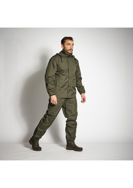 Erkek Su Geçirmez Avcı Yağmurluğu - Yeşil - Avcılık ve Doğa Gözlemi - 100 indirimleri