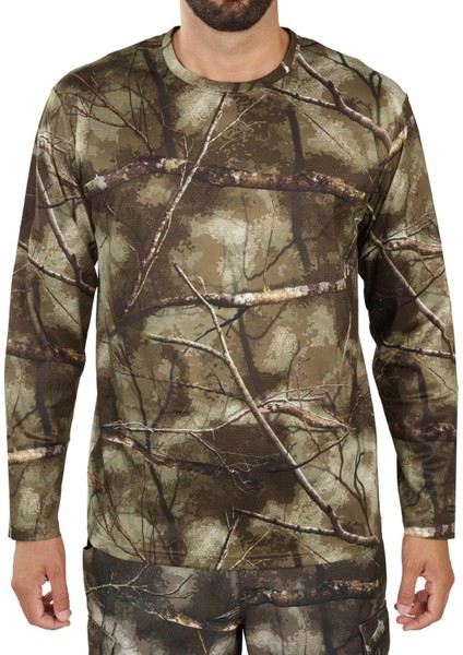 Solognac Avcılık Tişörtü - Treemetic Kamuflaj Desenli - 100