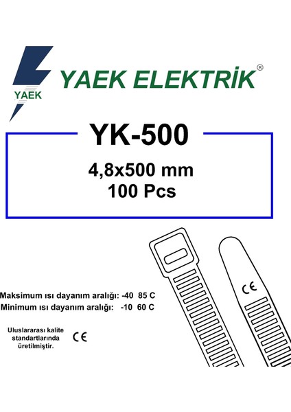 Kablo Bağı 4,8 x 500 mm