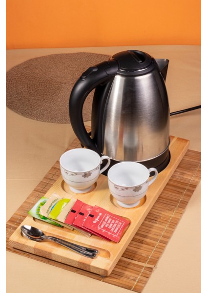 10 Lu Kettle Sunum Tepsisi , Otel Sunum Tepsi , Karşılama Sunumluk, Fincan Çay Altlığı,Hotel Sunum