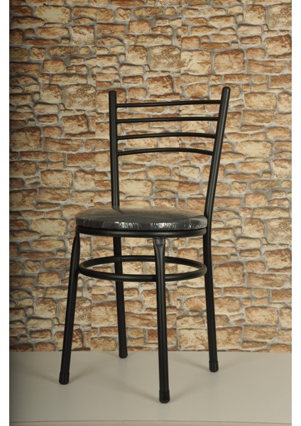 6 Adet Siyah Profil Siyah Kumaş Mutfak Sandalyesi Balkon Bahçe Sandalyesi fiyatları