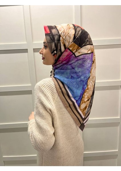 Ipek Koton (Pamuklu) Yaz Serinliği Desenli Eşarp 8026221