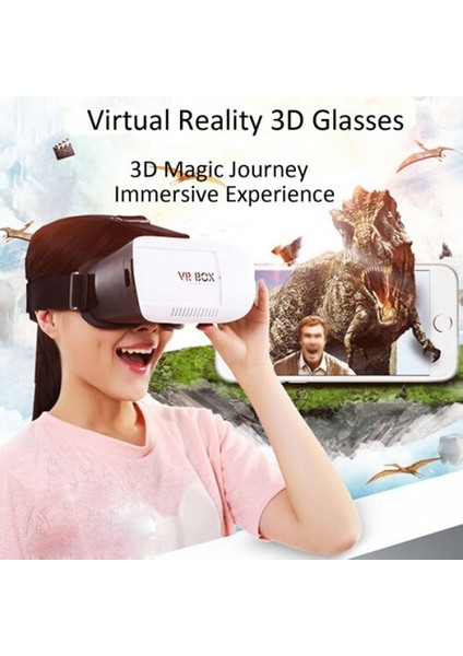 3D Sanal Gerçeklik Gözlüğü Vr Box Kumandalı