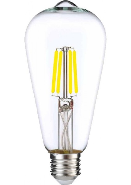 Rustik LED Ampul E27 ST64 6W 6500K Beyaz Işık