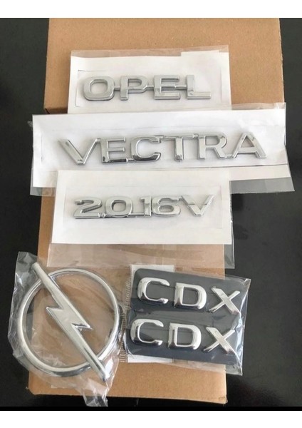 Opel Vectra B 1995 - 2002 Opel Vectra 16.16V ( Cdx Yazı 2 Adet)Bagaj Yazısı Arka Bagaj Arma