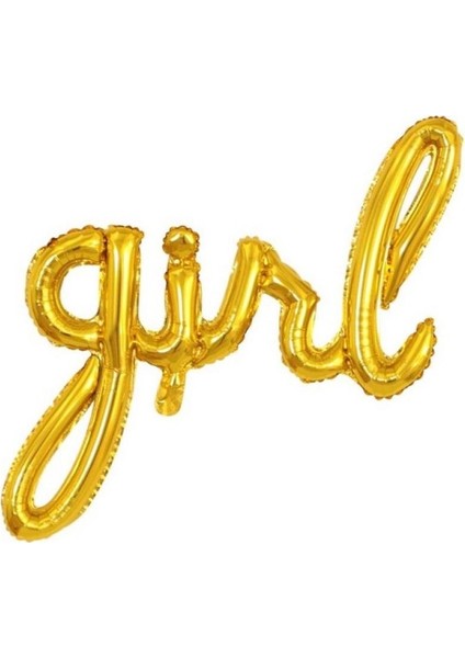 Gold Girl Folyo Balon