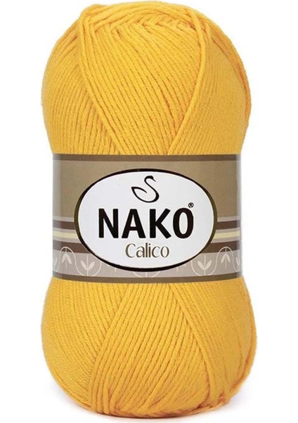 Calico 4285 Sarı El Örgü Ipi