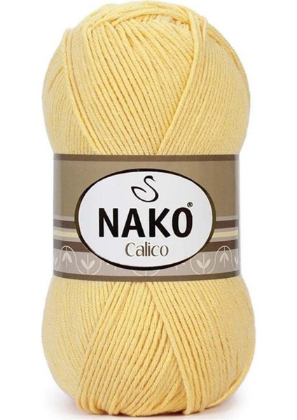 Calico 4492 Saman Sarı El Örgü Ipi