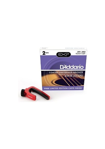 (2 Set) Akustik Gitar Tel Seti - 11-52 - Coated Phos