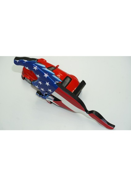 Ford Mustang Shelby Gt Koşan At Bagaj Kapağı Amerikan Bayrak 3m Metal Logo