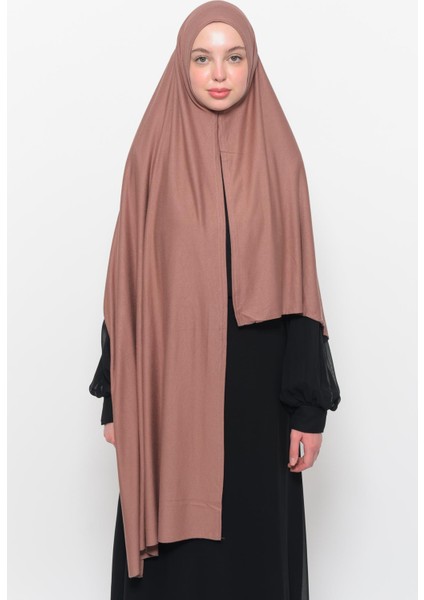 Hazır Pratik Geçmeli Lüks Organik Düz Penye Şal Çapraz Hizalı-Toprak modelleri