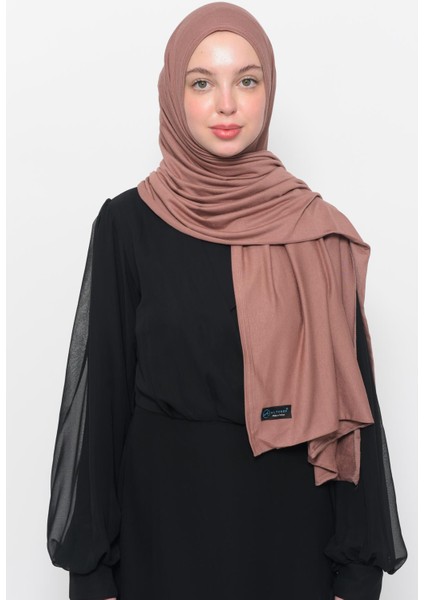 Hazır Pratik Geçmeli Lüks Organik Düz Penye Şal Çapraz Hizalı-Toprak fırsatları