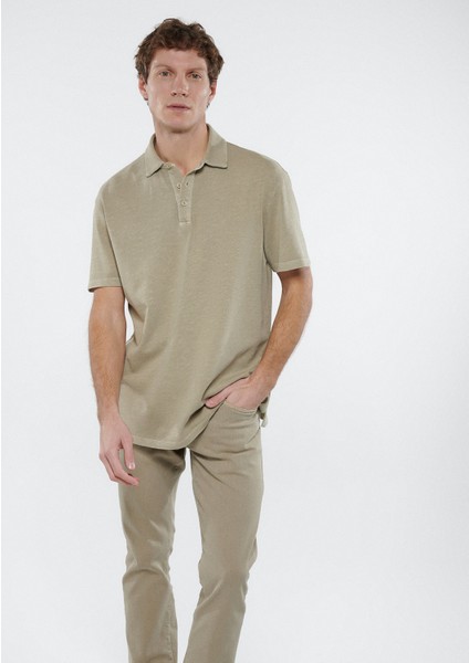 Erkek Bej Polo Tişört 0611325-70338