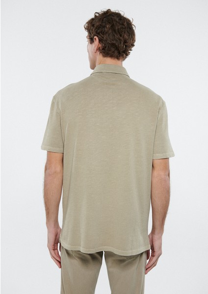 Erkek Bej Polo Tişört 0611325-70338 fırsatları