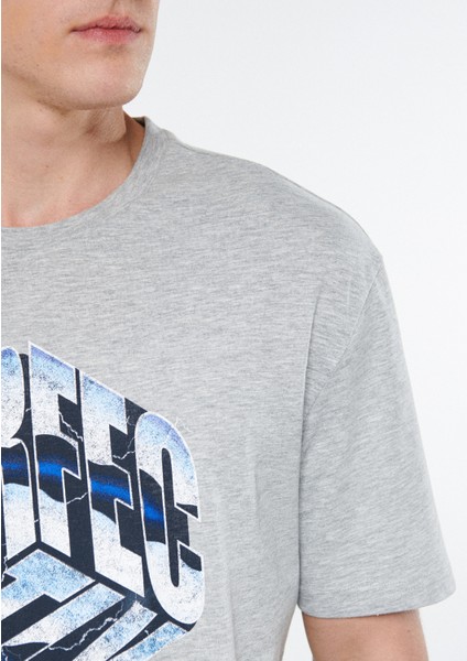 Erkek Perfectly Baskılı Gri Tişört 0611384-80196 indirimleri