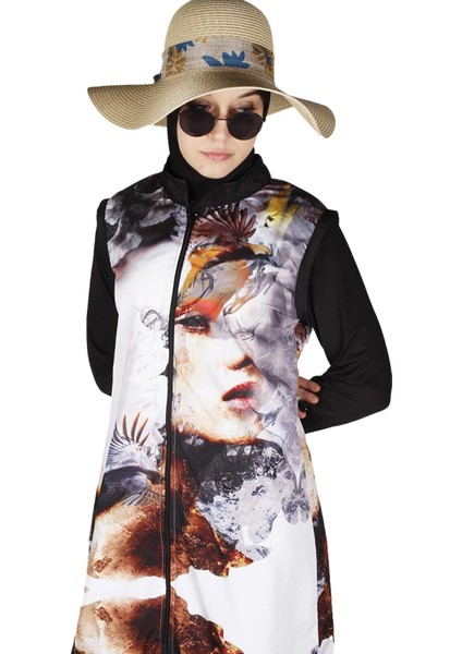 Upf +40 First Class Serisi Tesettür Mayo