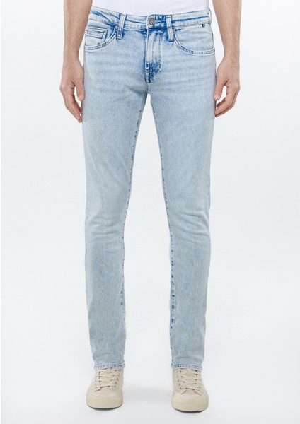 Erkek JAKE Eskitilmiş Mavi Pro Jean Pantolon 0042284452