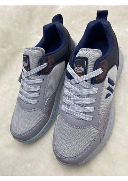 Laciver-Gri Unisex Yürüyüş Ayakkabısı - Lacivert-Gri - 38 - ST01940-LACİVERT-GRİ-38