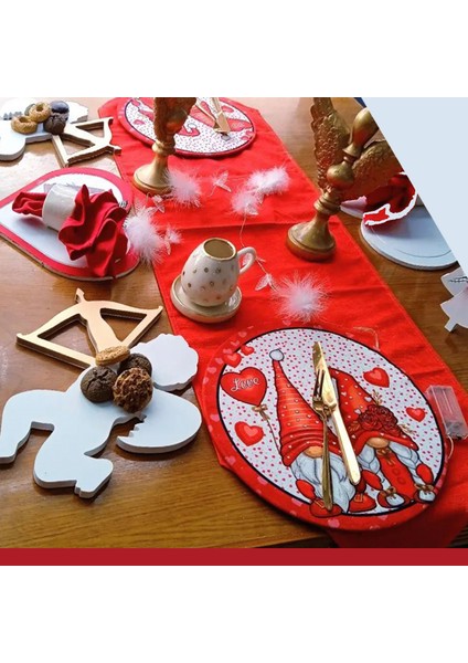 Aşık Gnomelar Desen Amerikan Servis, Kumaş Supla fiyatları