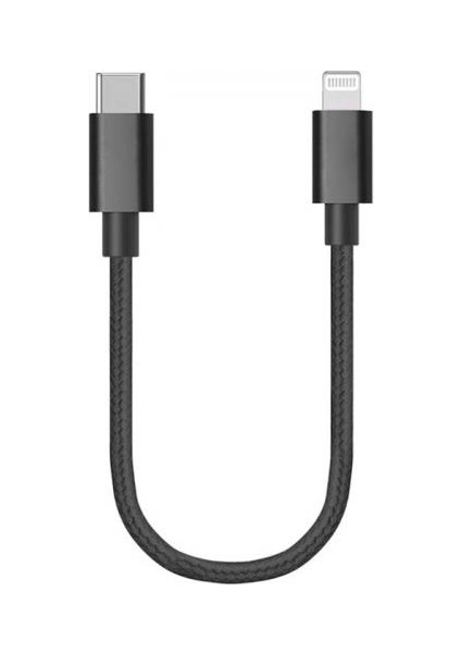 Super Şarj Örgü Tasarım 20W Hızlı Şarj Destekli 20CM Iphone Powerbank Kablosu Type C To Iphone Şarj