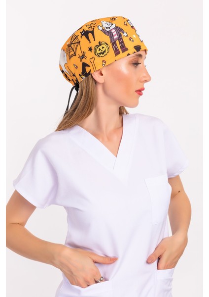 Cadılar Bayramı Desenli Cerrahi Bone modelleri