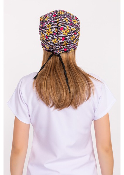 Çizgili Papatya Desenli Cerrahi Bone indirimleri