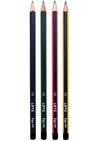 Lets Üçgen Kurşun Kalem (12 Adet-1 Paket)