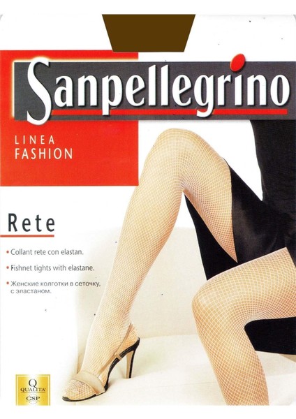 Sanpellegrino Kadın Siyah Kilotlu File Çorap