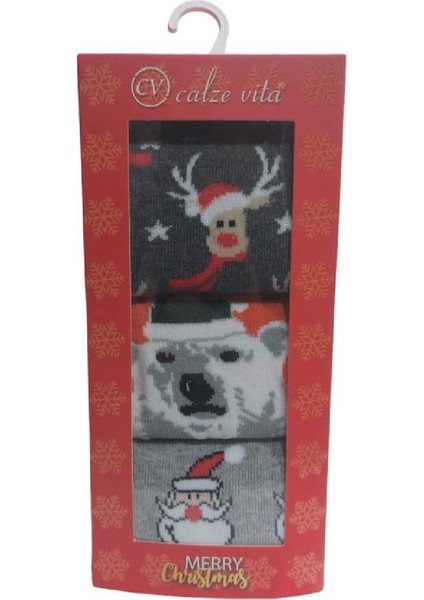 Pamuklu Soket Yılbaşı Kadın Çorabı