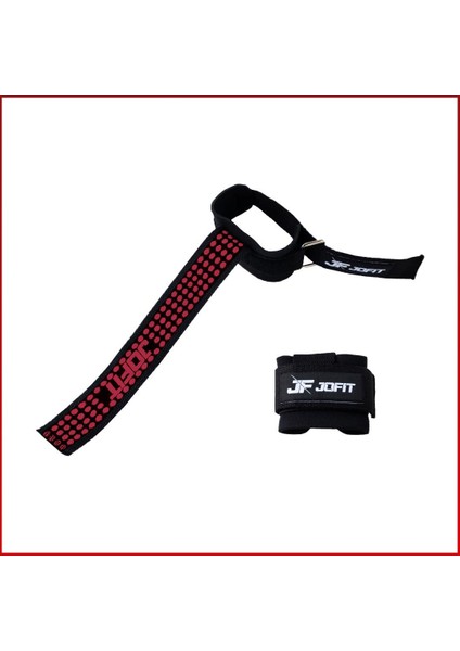 Pro Lifting Straps Siyah - Kırmızı