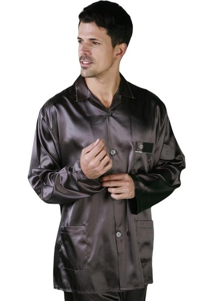 Yakalı Erkek Saten 2'li Pijama Takım 444 fiyatları