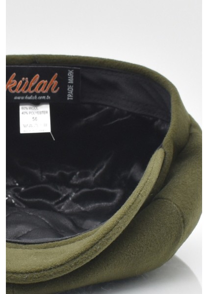 Erkek İngiliz Stili Yün Şapka Haki Kasket indirimleri