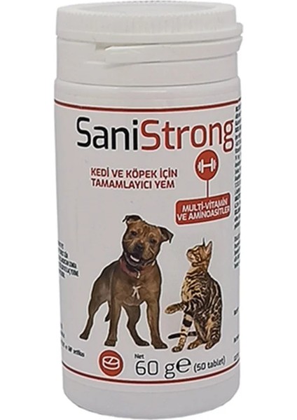 Sanistrong Kedi ve Köpek Multivitamin 50 Tablet