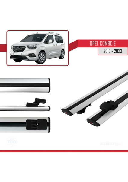 Opel Combo (E) Panelvan 2019 ve Sonrası ile Uyumlu Basıc Model Ara Atkı Tavan Barı Gri