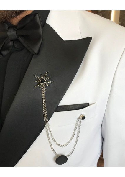 İtalyan kesim slim fit kruvaze ceket pantolon damatlık set beyaz T9212 modelleri