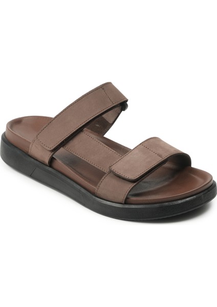 Erkek Terlik Ag- 23345-3 John May Nubuk Kahve
