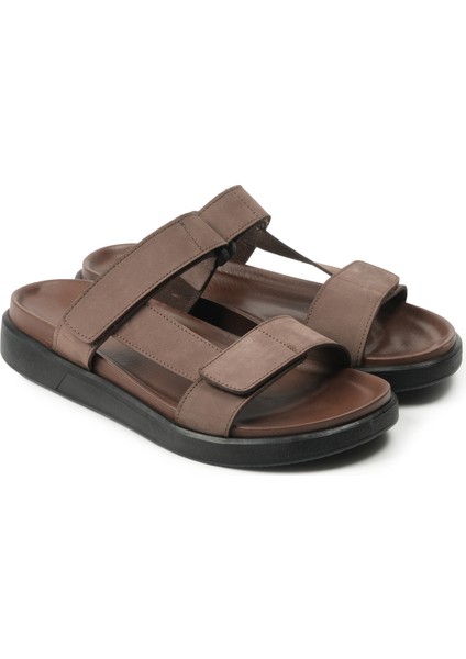 Erkek Terlik Ag- 23345-3 John May Nubuk Kahve