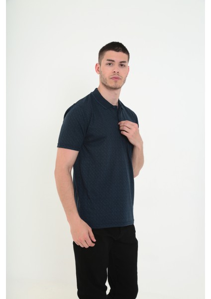 Baba Yakalı Cepli Desenli Model Klasik Kesim T-Shirt fiyatları