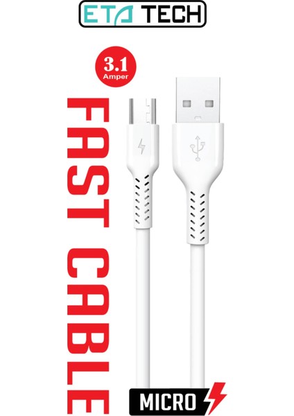 USB Mikro 3.1 Amper Samsung Ultra Hızlı Şarj Kablosu